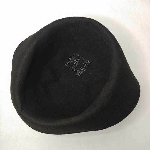 Vintage Bollman Hat Co Doeskin Youth Felted Wool Hat Black Kids READ - Picture 7 of 9
